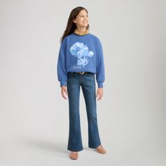 Classic Bootcut Jeans Big Girls 7-16 — Lapis Awe - Medium Wash 5