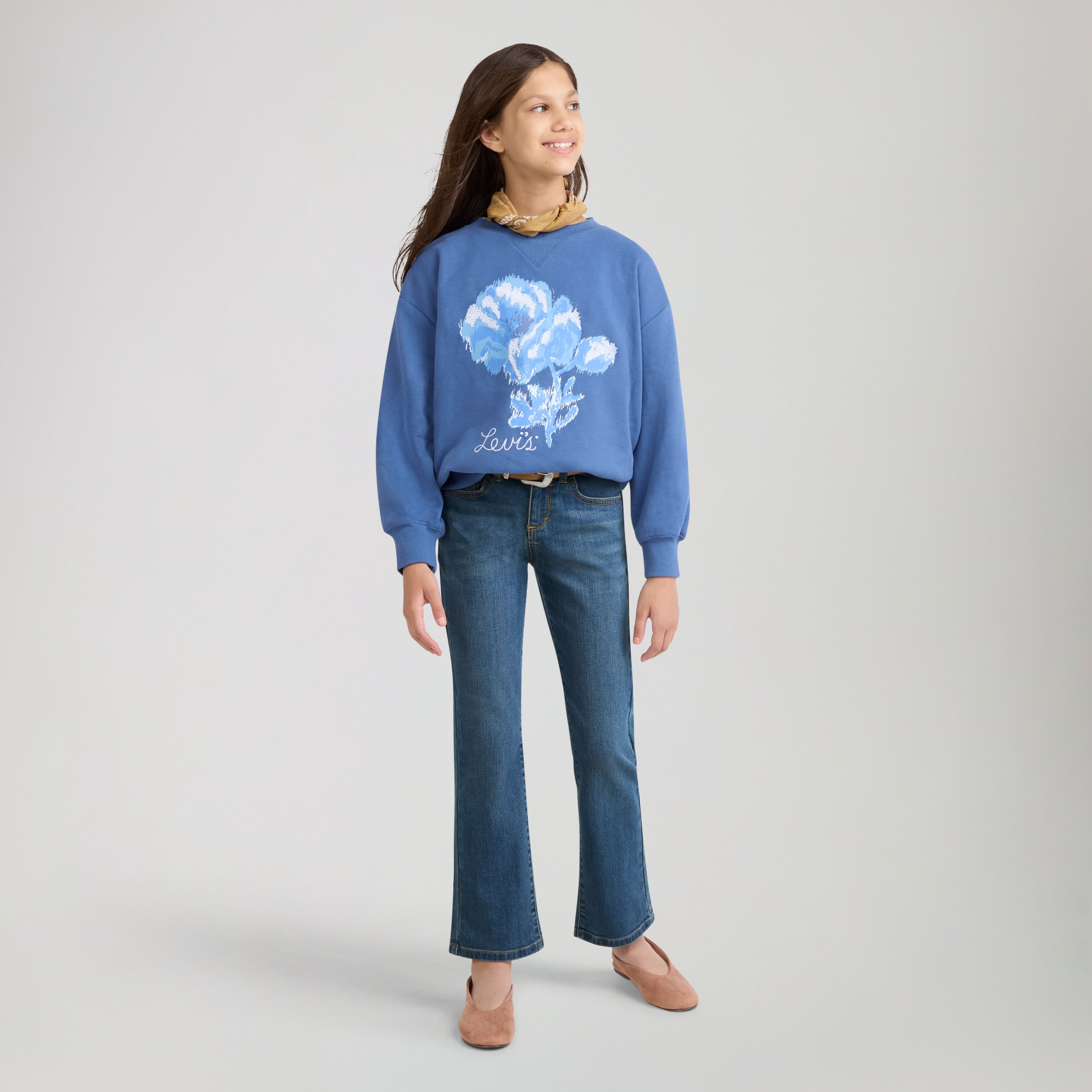 Classic Bootcut Jeans Big Girls 7-16 1