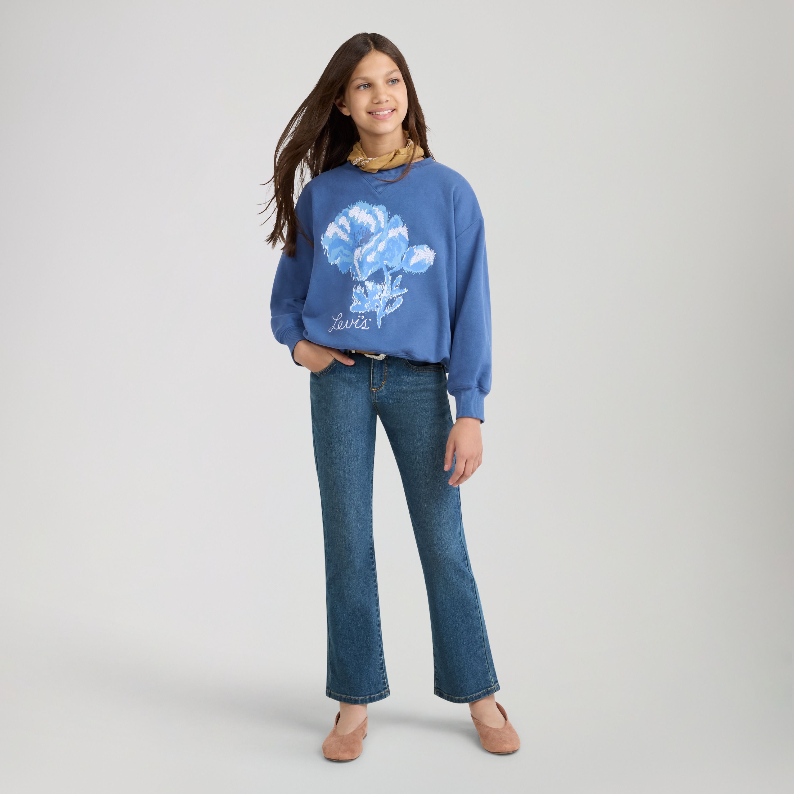 Classic Bootcut Jeans Big Girls 7-16 13