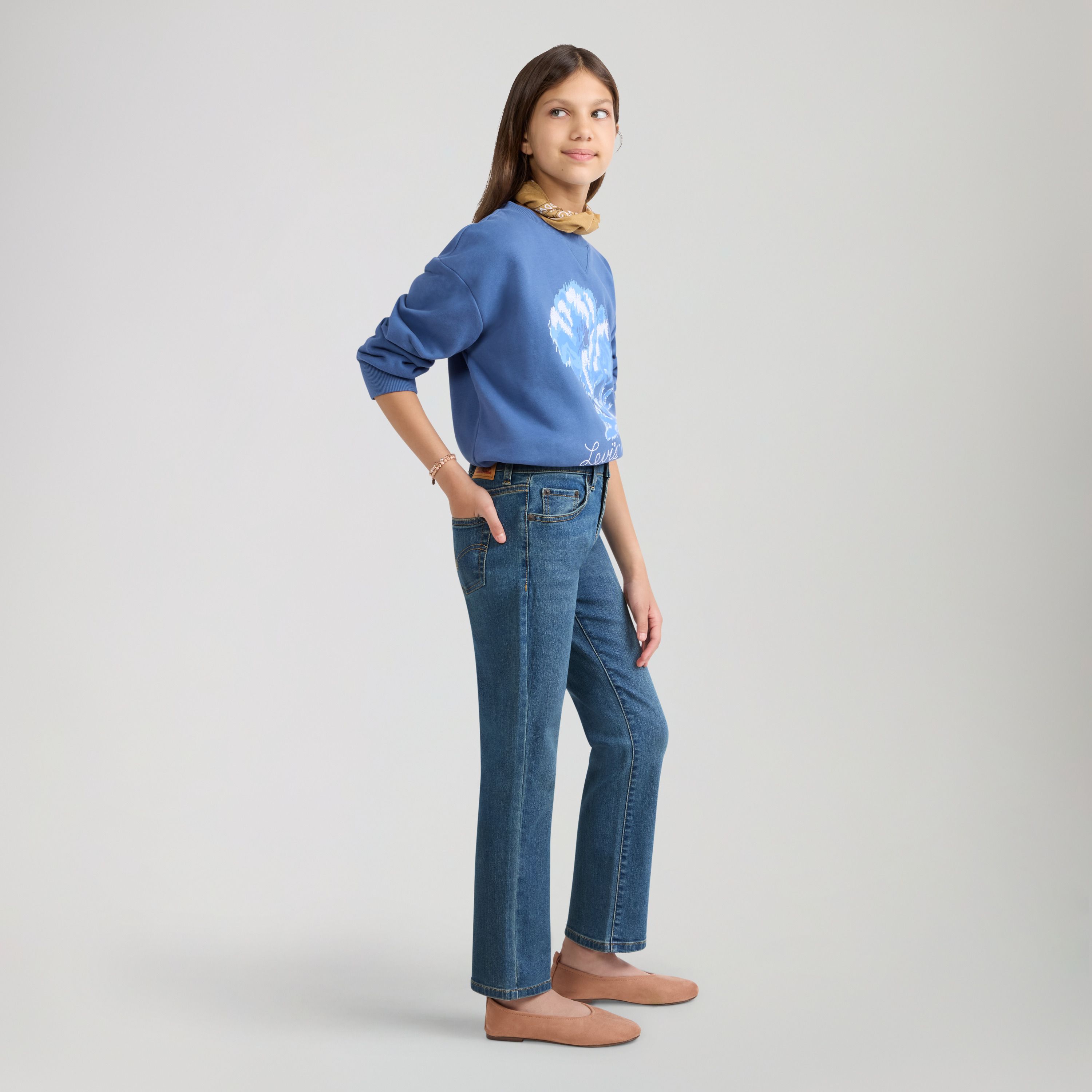 Classic Bootcut Jeans Big Girls 7-16 3