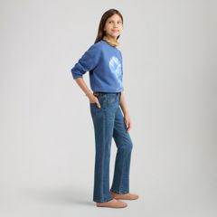 Classic Bootcut Jeans Big Girls 7-16 — Lapis Awe - Medium Wash 4