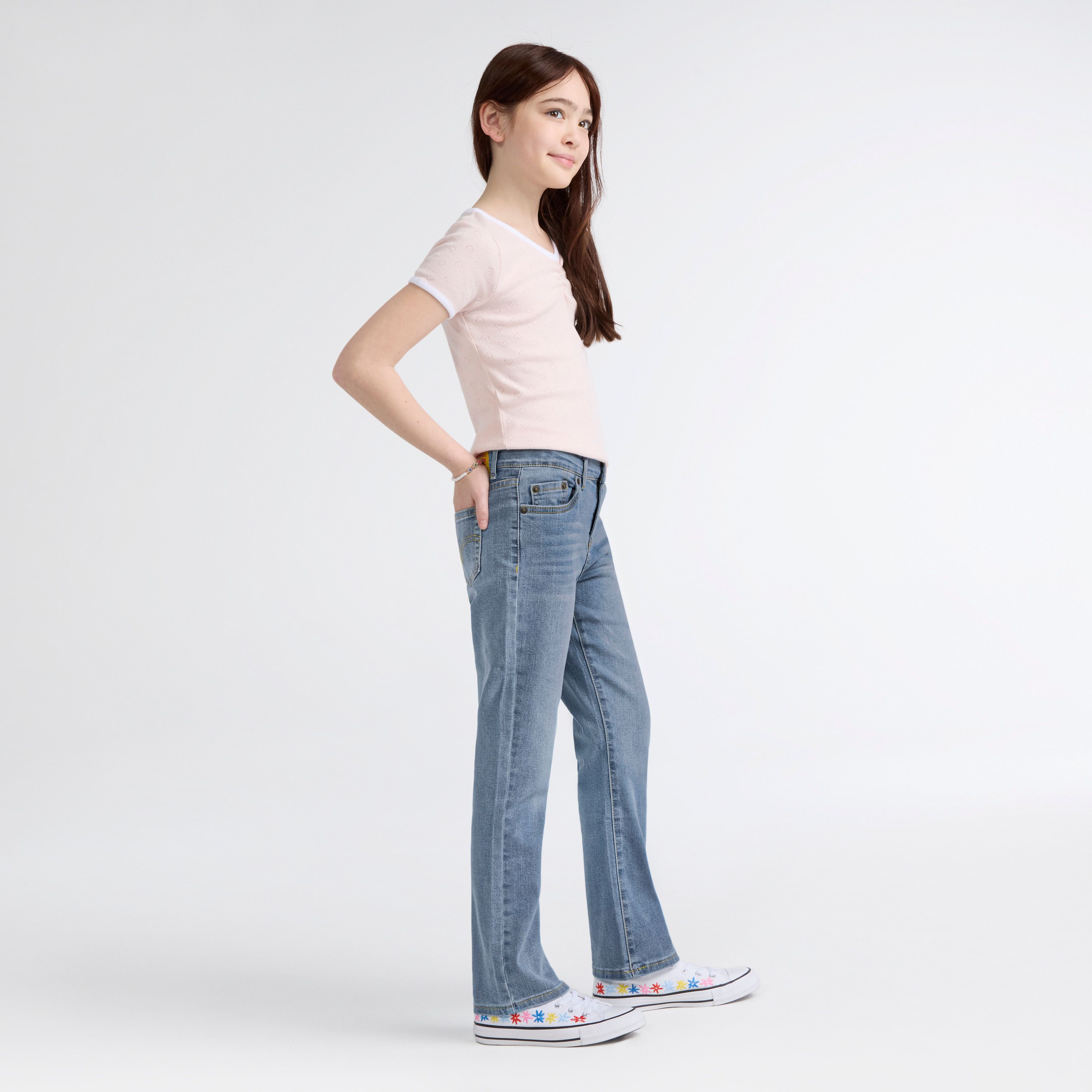 Classic Bootcut Jeans Big Girls 7-16 2