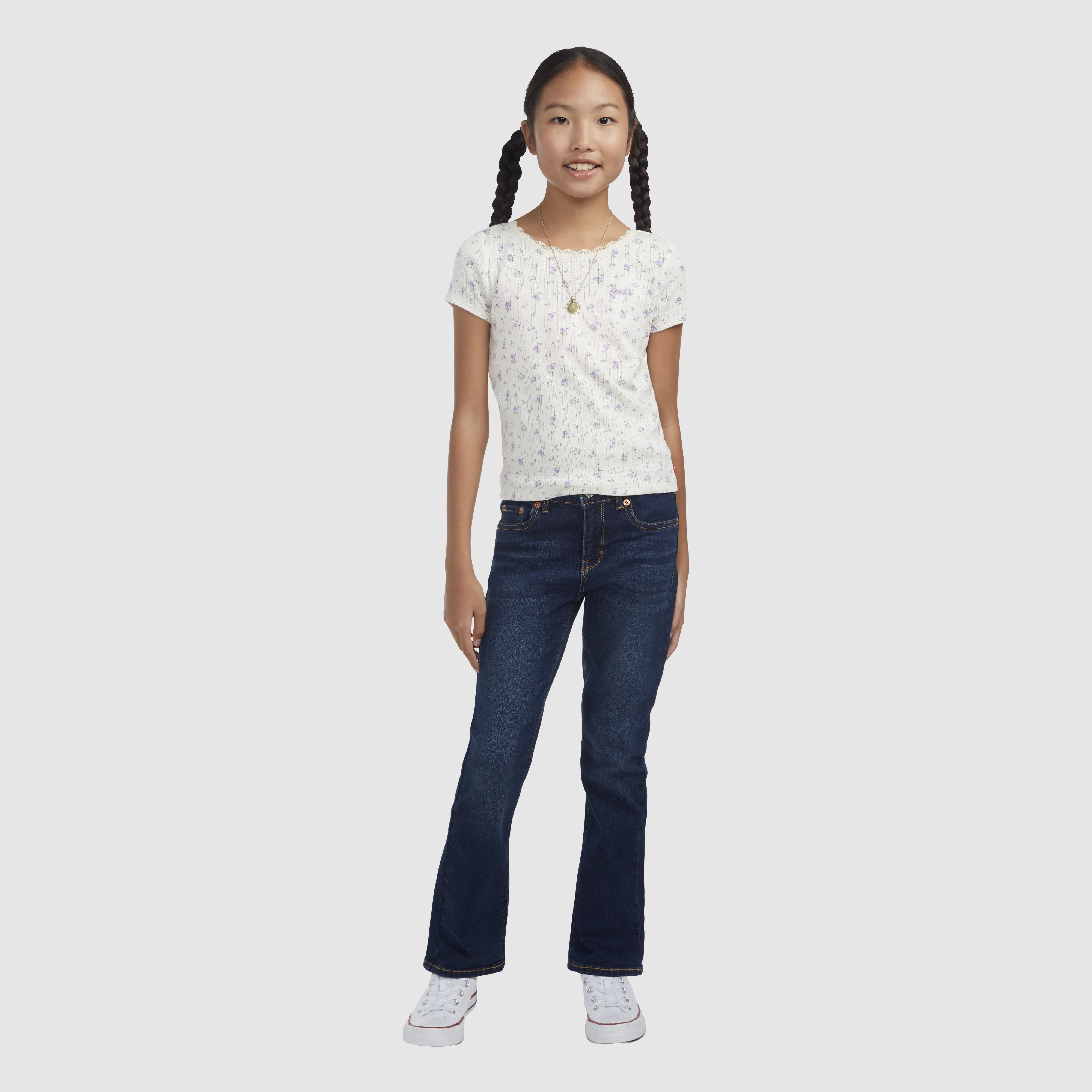 Classic Bootcut Jeans Big Girls 7-16 1
