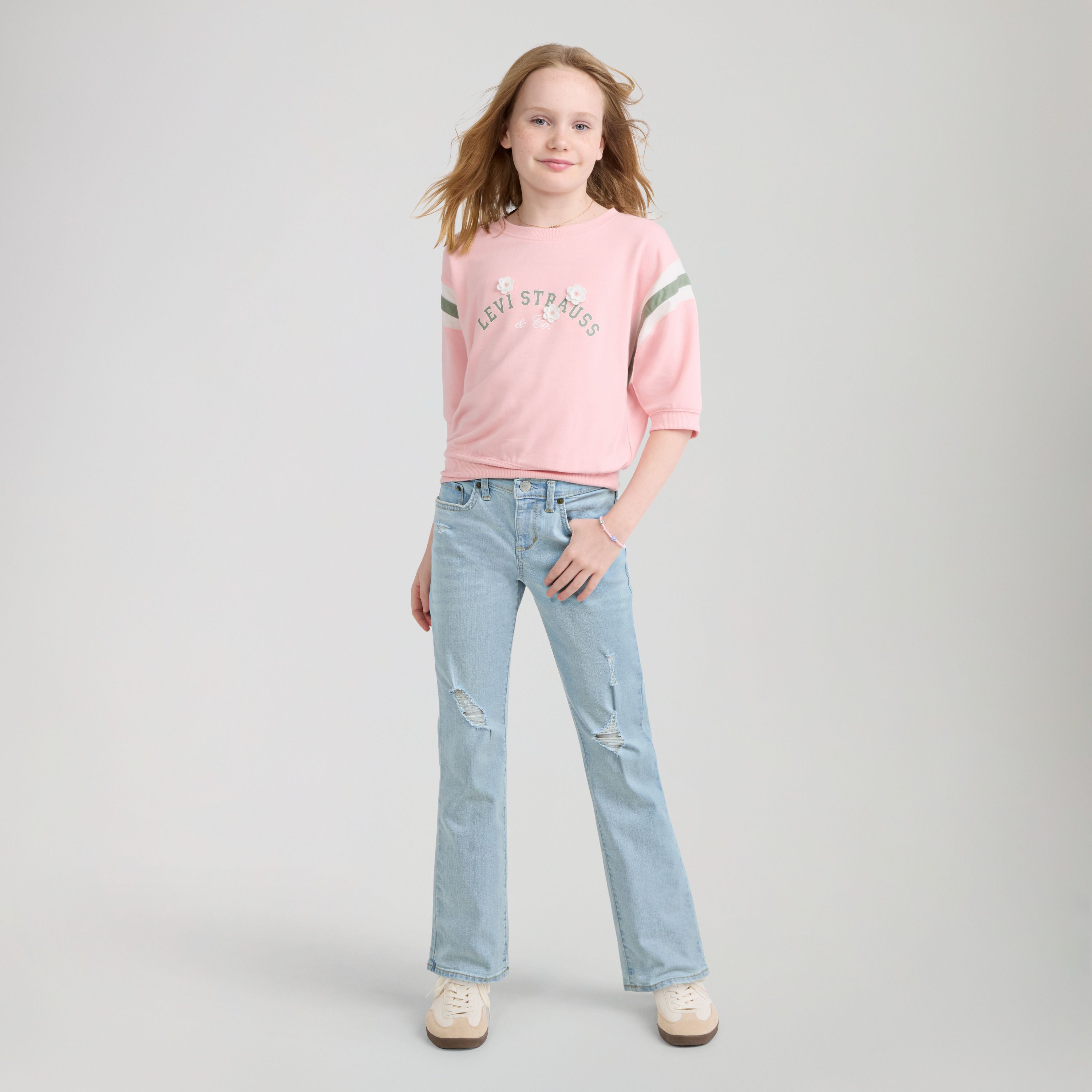 Classic Bootcut Jeans Big Girls 7-16 1