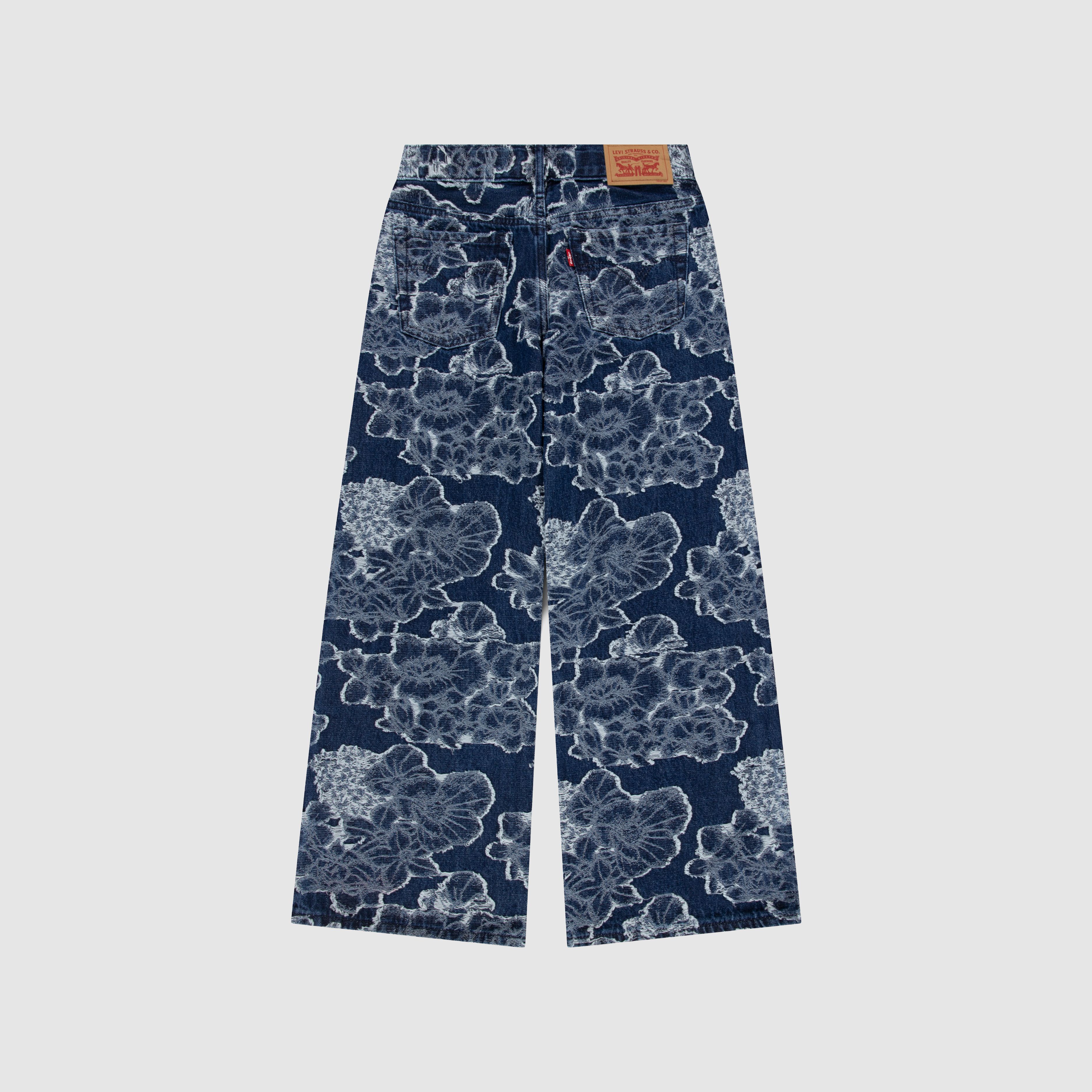 Floral Jacquard Wide Leg Big Girls 7-16 2
