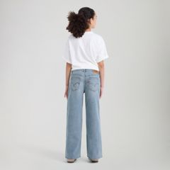 Wide Leg Jeans Big Girls 7-16 — Free Spirit - Medium Wash 3