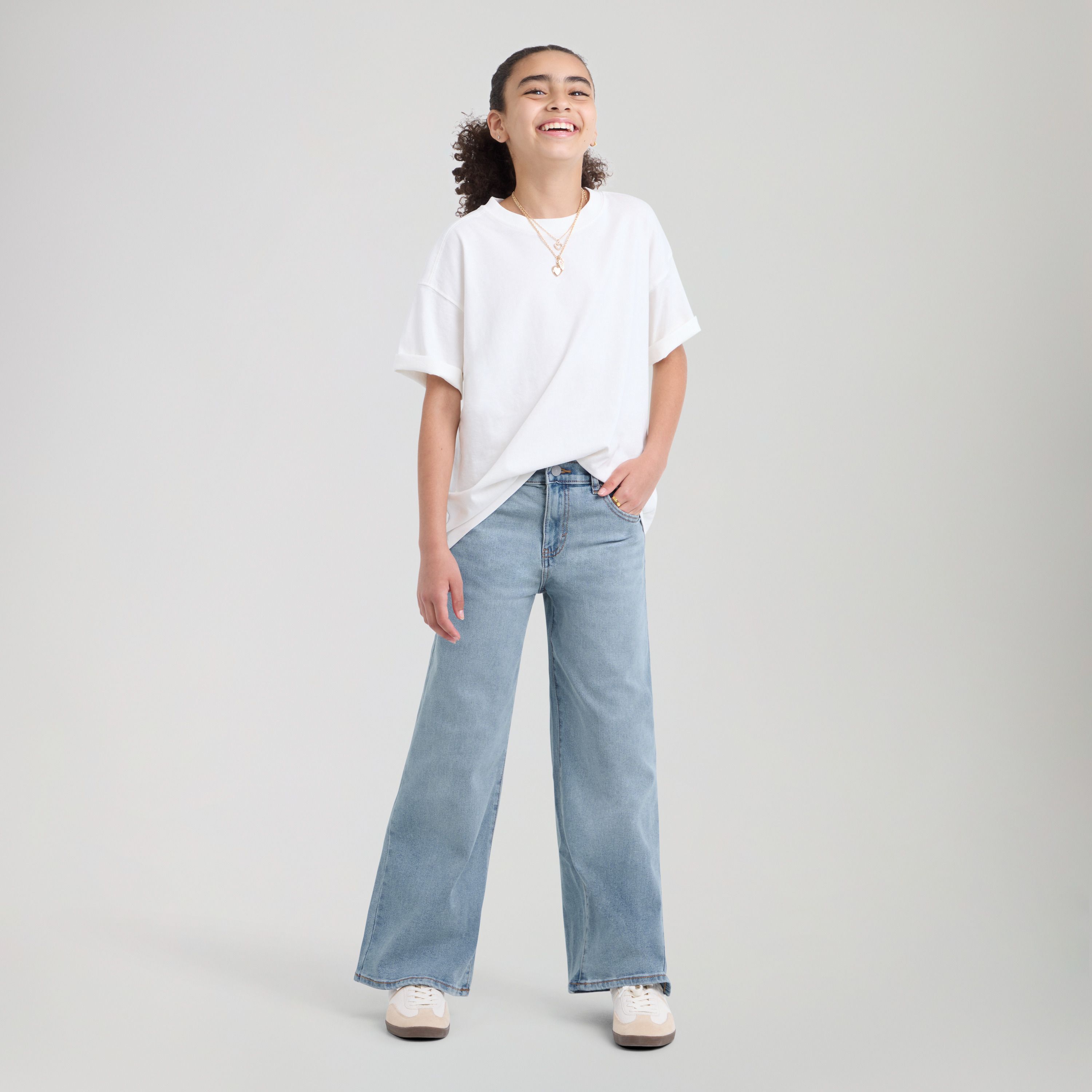 Wide Leg Jeans Big Girls 7-16 1