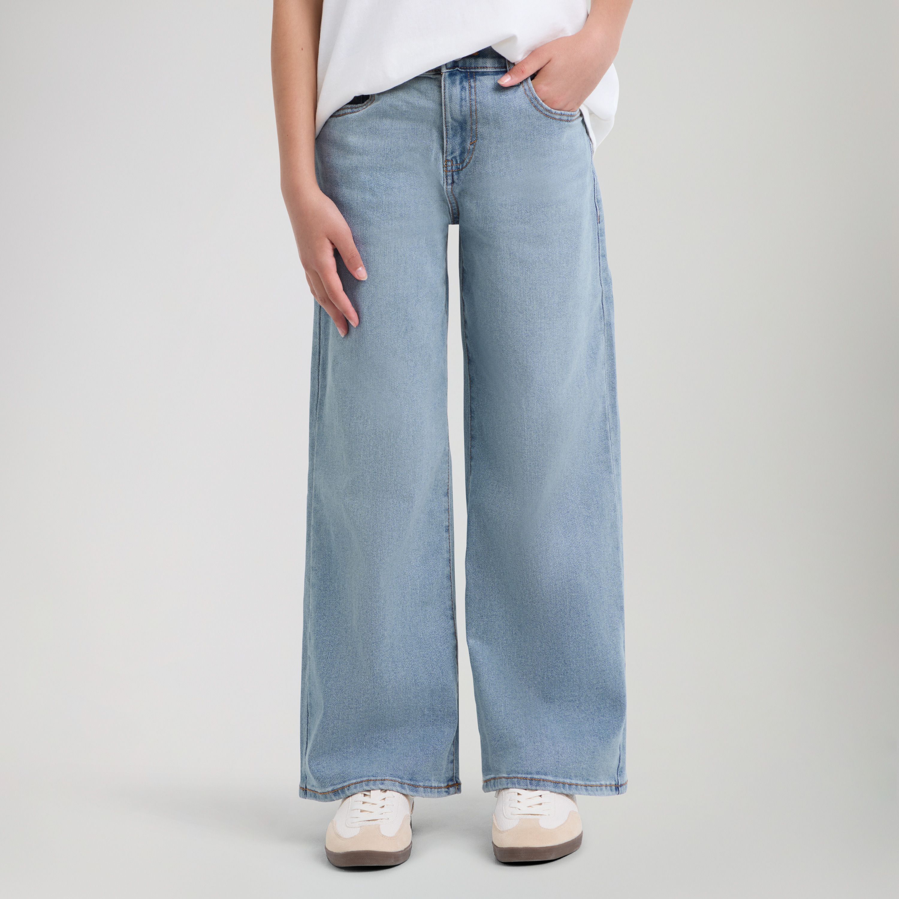 Wide Leg Jeans Big Girls 7-16 1