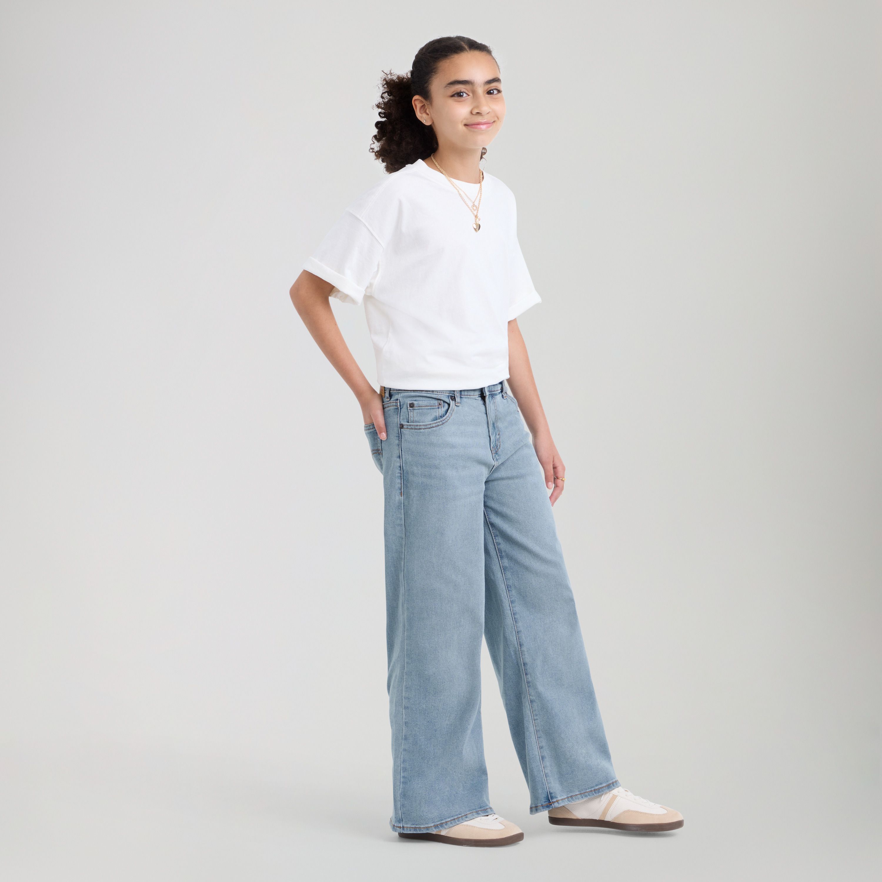 Wide Leg Jeans Big Girls 7-16 4