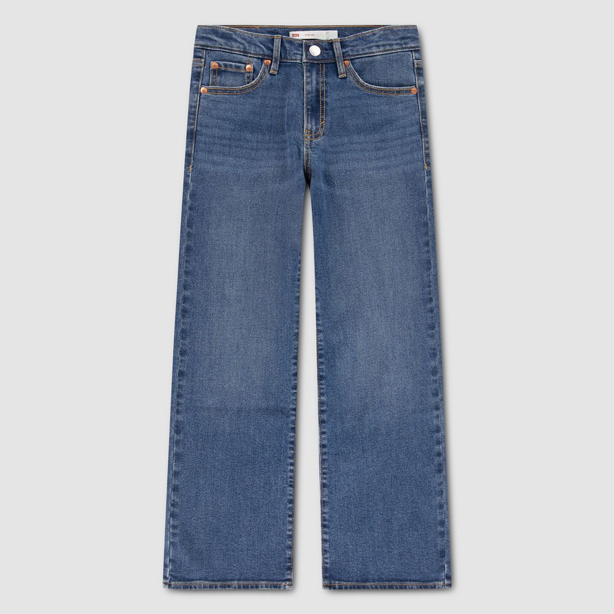 Wide Leg Jeans Big Girls 7-16 — Lasso - Medium Wash