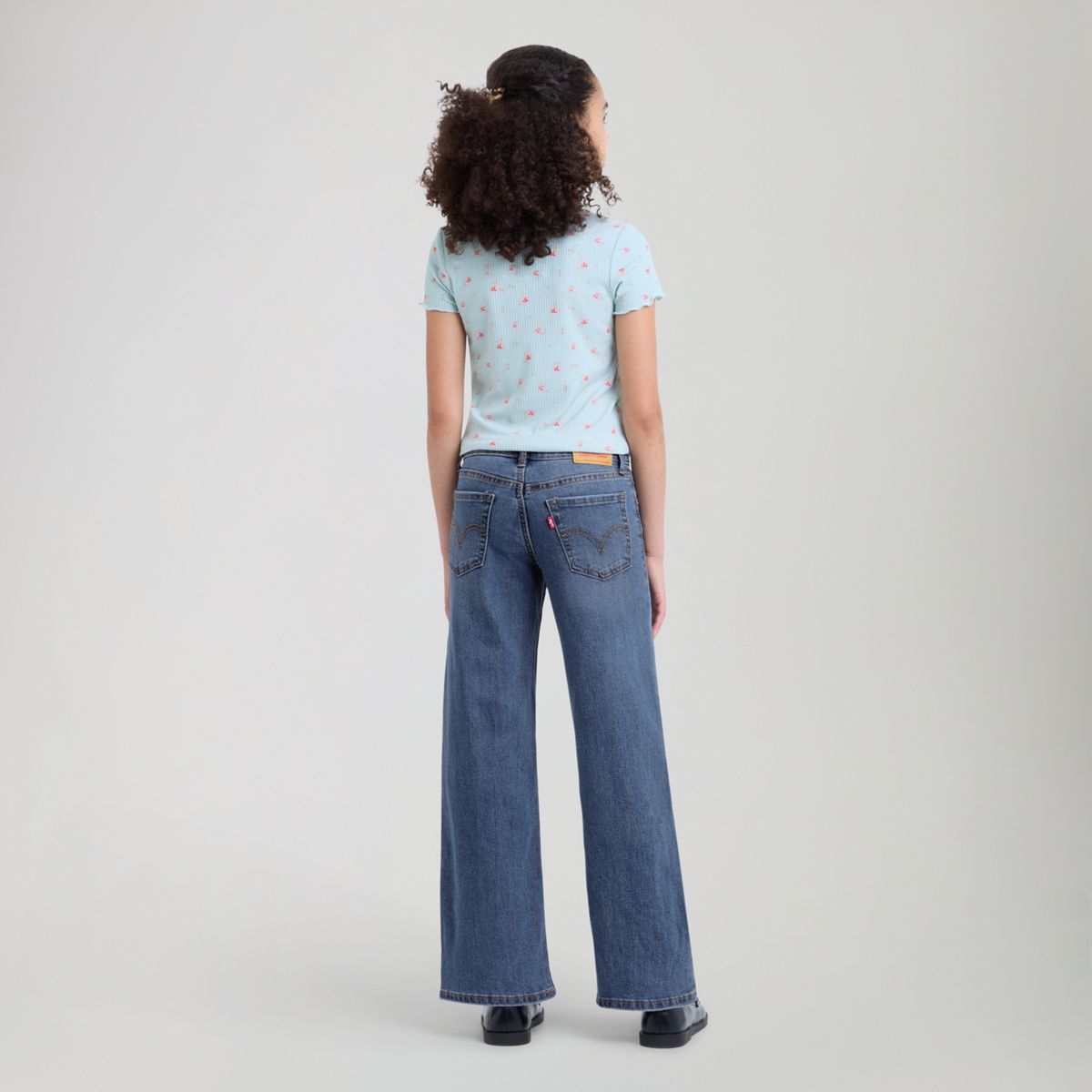 Wide Leg Jeans Big Girls 7-16 — Lasso - Medium Wash
