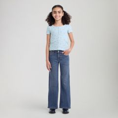 Wide Leg Jeans Big Girls 7-16 — Lasso - Medium Wash 5
