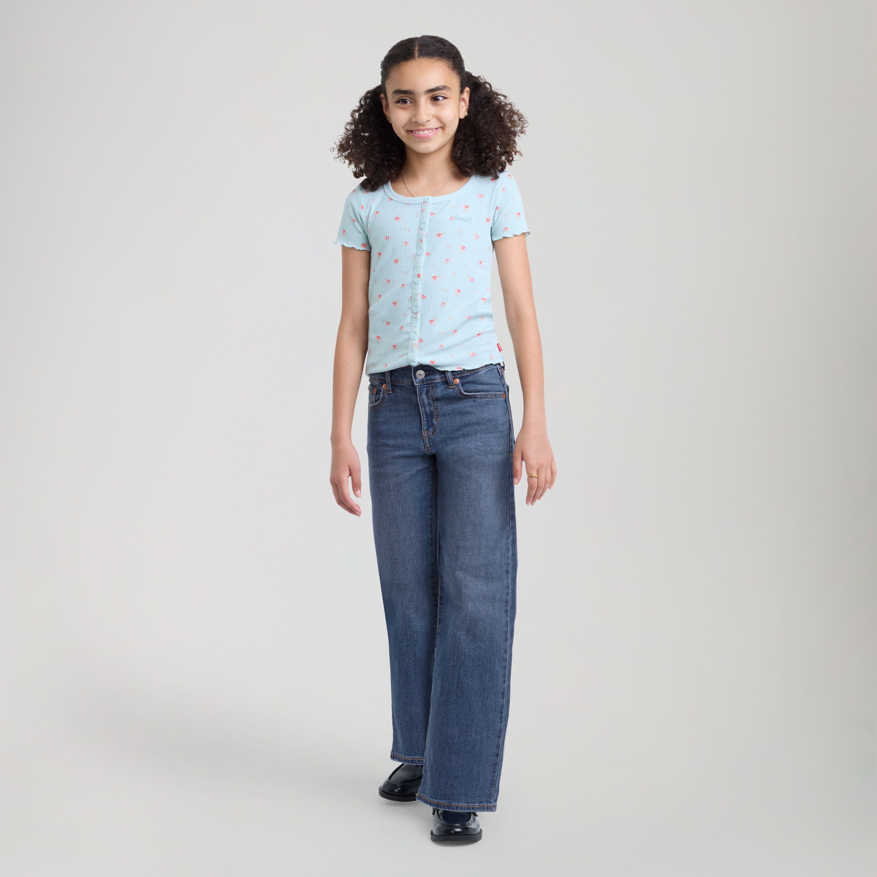 Wide Leg Jeans Big Girls 7-16 1
