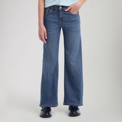 Wide Leg Jeans Big Girls 7-16 — Lasso - Medium Wash 2