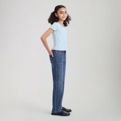 Wide Leg Jeans Big Girls 7-16 — Lasso - Medium Wash 4