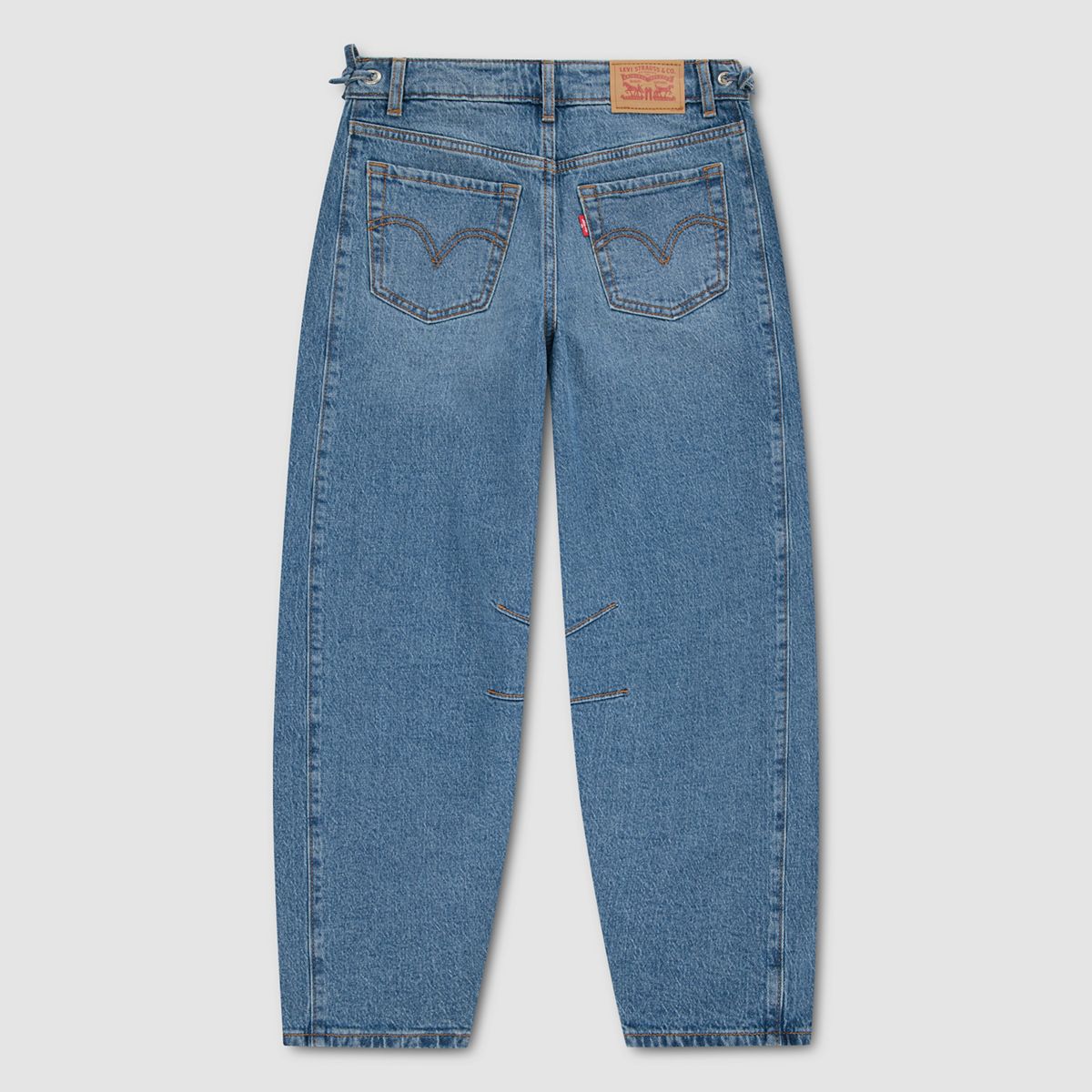 Balloon Leg Jeans with Ties Little Girls 4-6X — Polaroid - Medium Wash