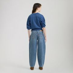 Balloon Leg Jeans with Ties Big Girls 7-16 — Polaroid - Medium Wash 3