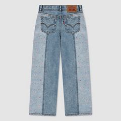 Floral Jacquard Wide Leg Big Girls 7-16 — Be Cool - Light Wash 2