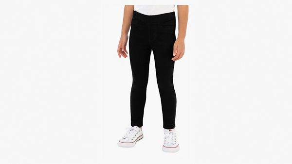 Pull On Jeggings Little Girls 4-6X — Black