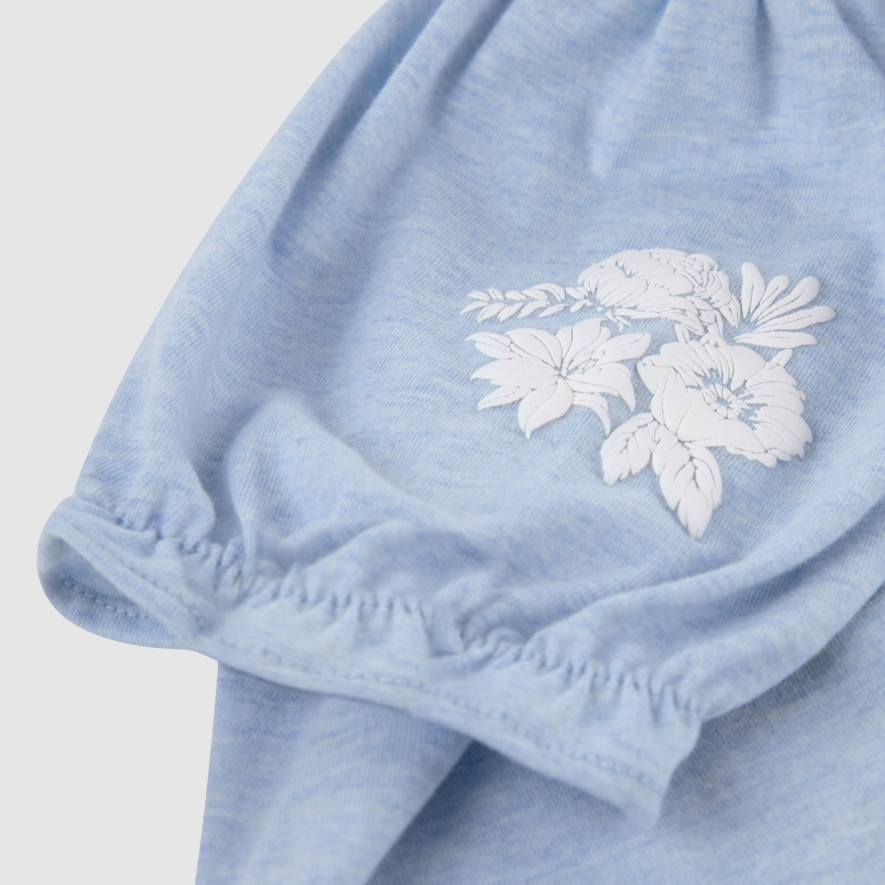 Short Sleeve Embroidered Top and Short Toddler Set 3