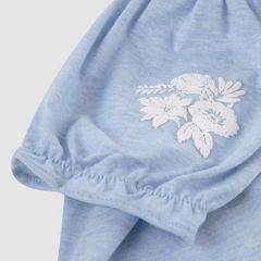 Short Sleeve Embroidered Top and Short Toddler Set — Far and Wide - Light Wash 3