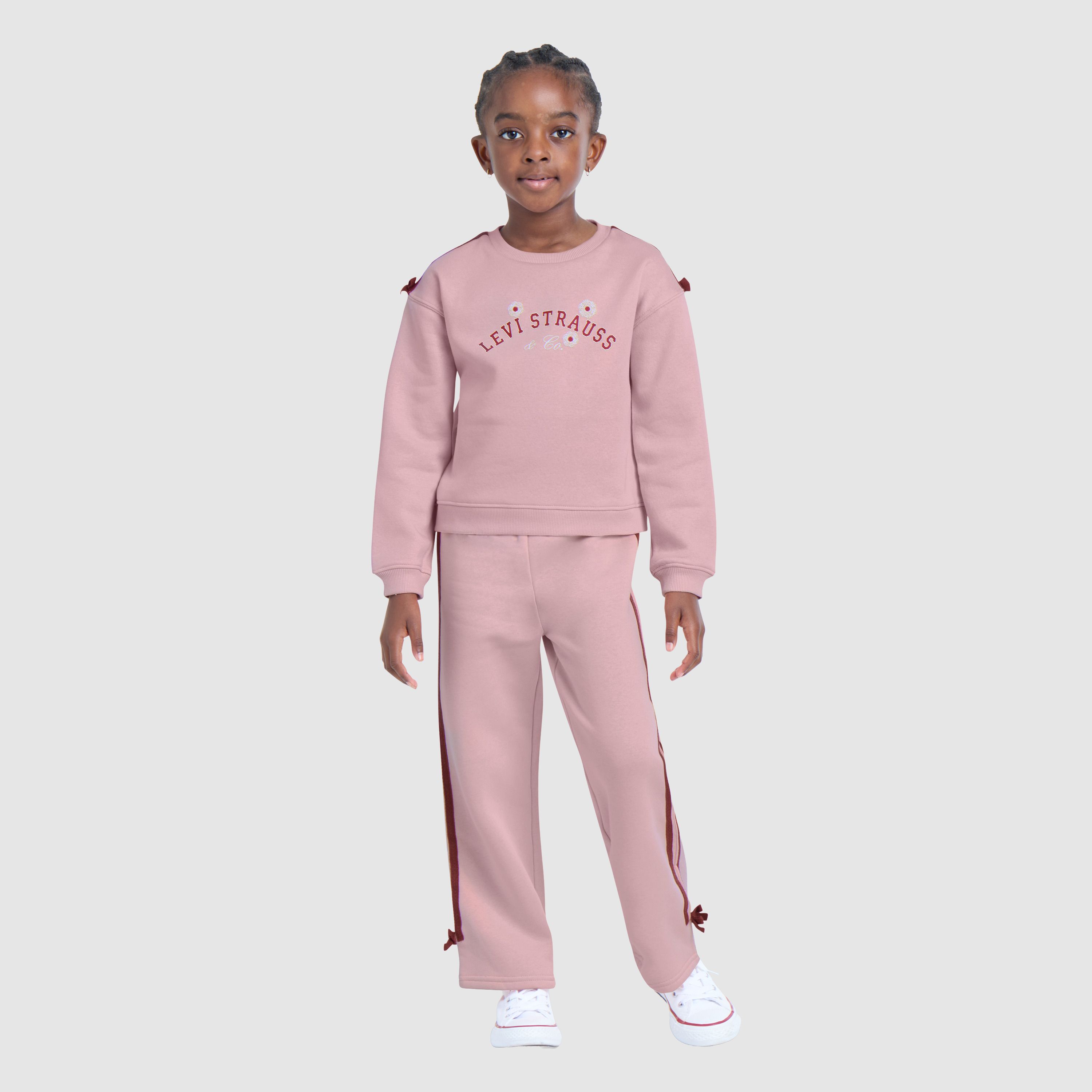 Crewneck Sweatshirt and Pant Set Little Girls 4-6X 1
