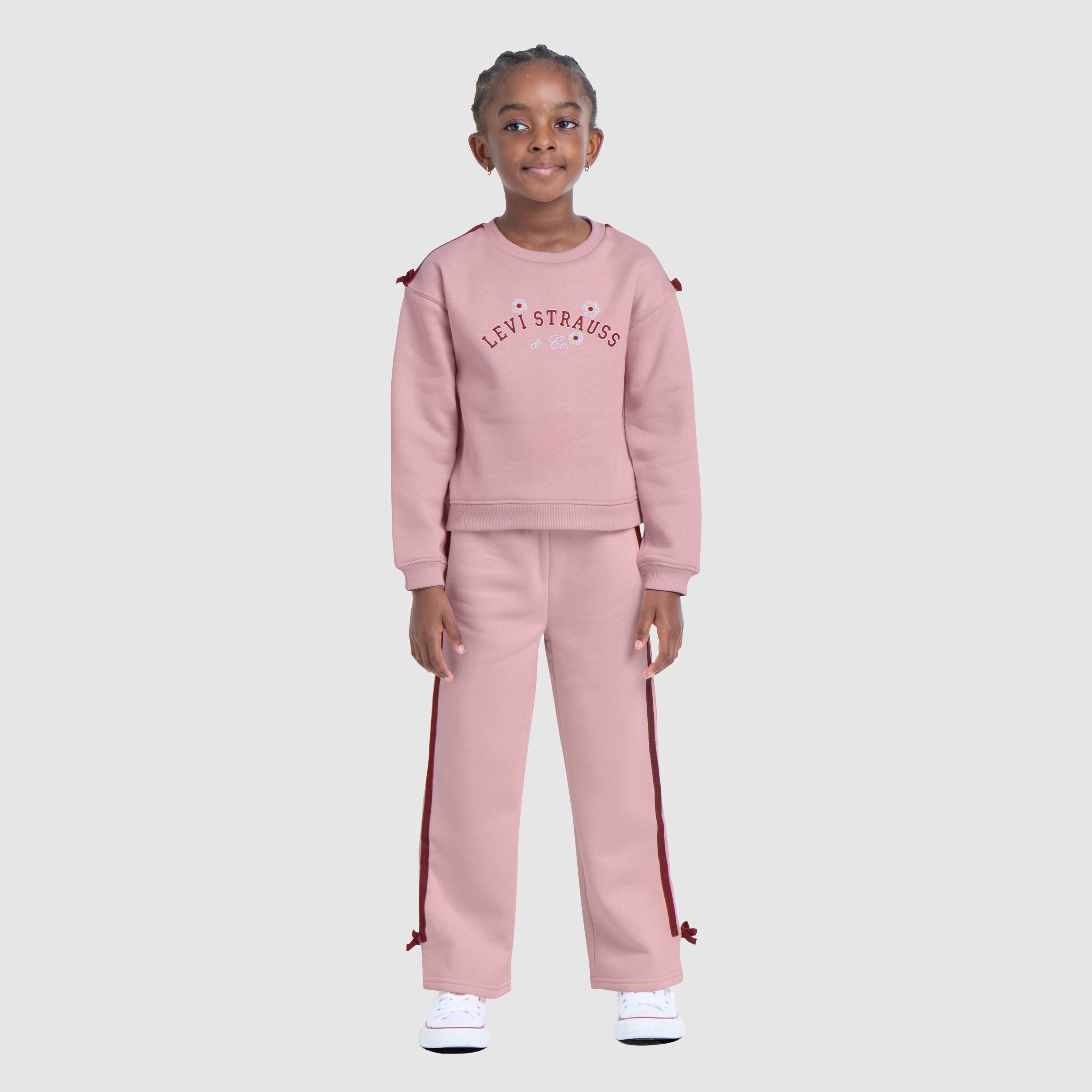 Crewneck Sweatshirt and Pant Set Little Girls 4-6X 2