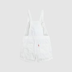 Knot Strap Shortalls Little Girls 4-6 — White - White 5