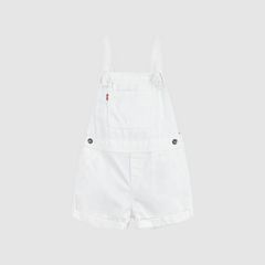 Knot Strap Shortalls Little Girls 4-6 — White - White 4