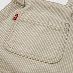 Knot Strap Shortalls Little Girls 4-6 — Irish Cream - Brown 3