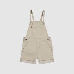 Knot Strap Shortalls Little Girls 4-6 — Irish Cream - Brown 1