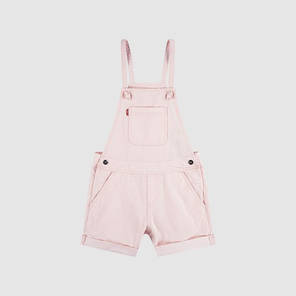 Knot Strap Shortall Big Girls 7-16 — English Rose - Pink
