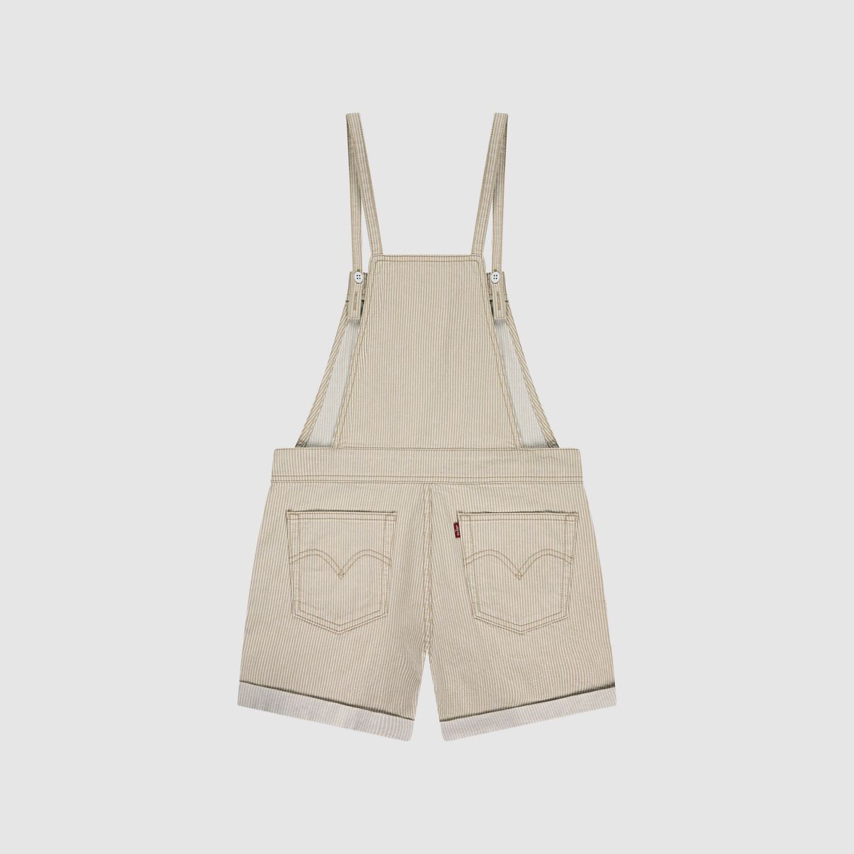 Knot Strap Shortall Big Girls 7-16 — Irish Cream - Brown
