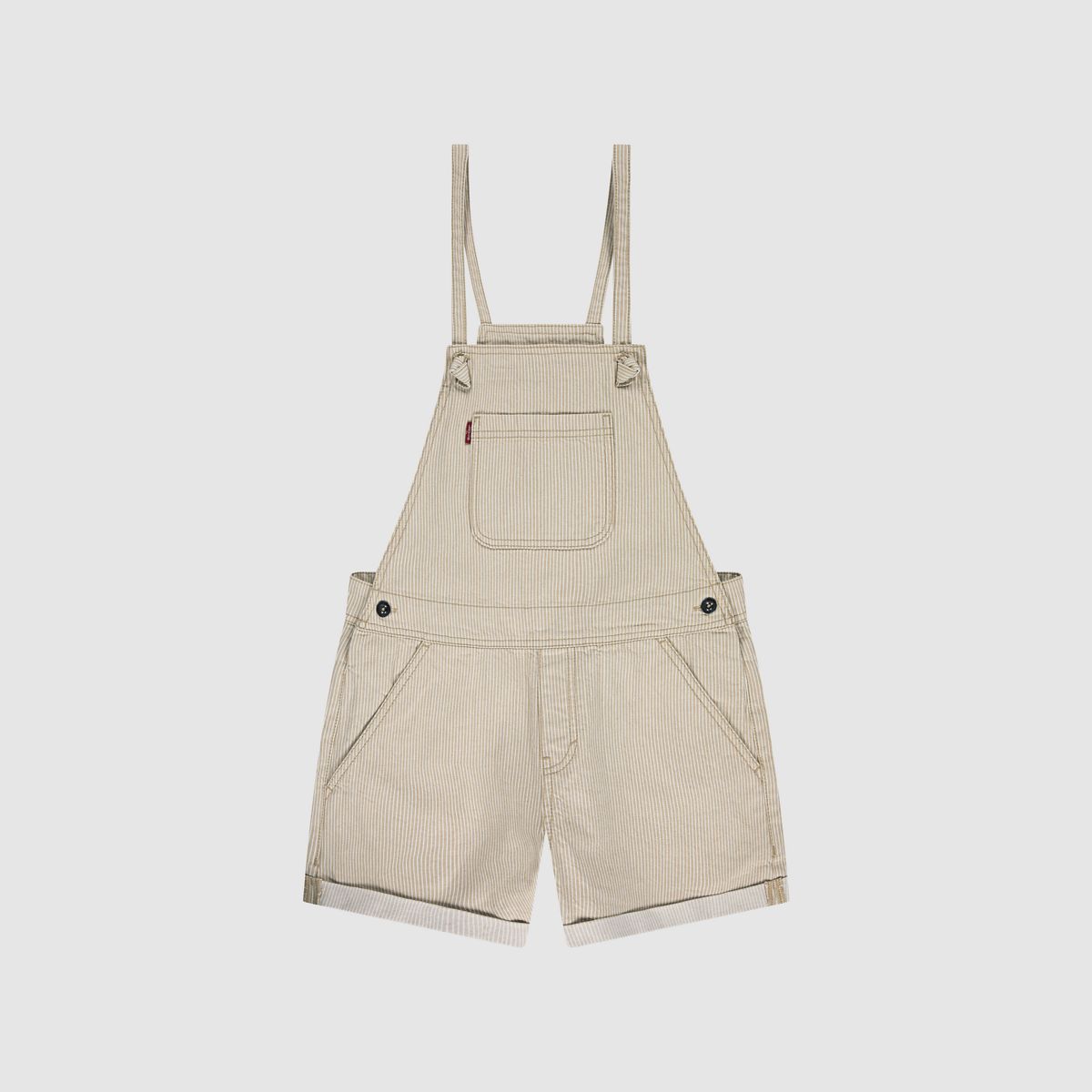 Knot Strap Shortall Big Girls 7-16 — Irish Cream - Brown