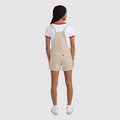 Knot Strap Shortall Big Girls 7-16 — Irish Cream - Brown 4