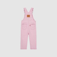 Railroad Stripe Overall Toddler Girls 2T-4T — Bright White - White 5