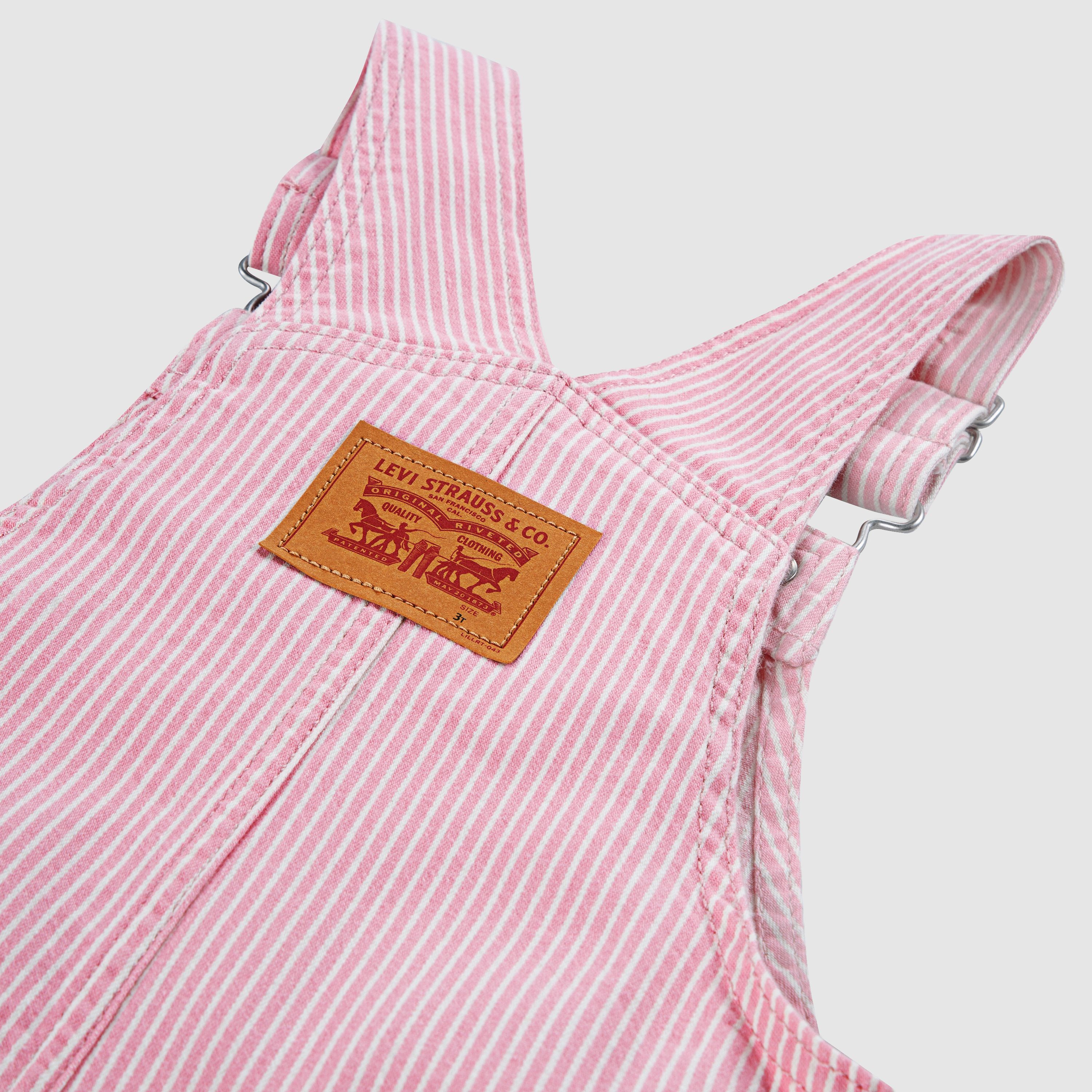 Railroad Stripe Overall Toddler Girls 2T-4T 6