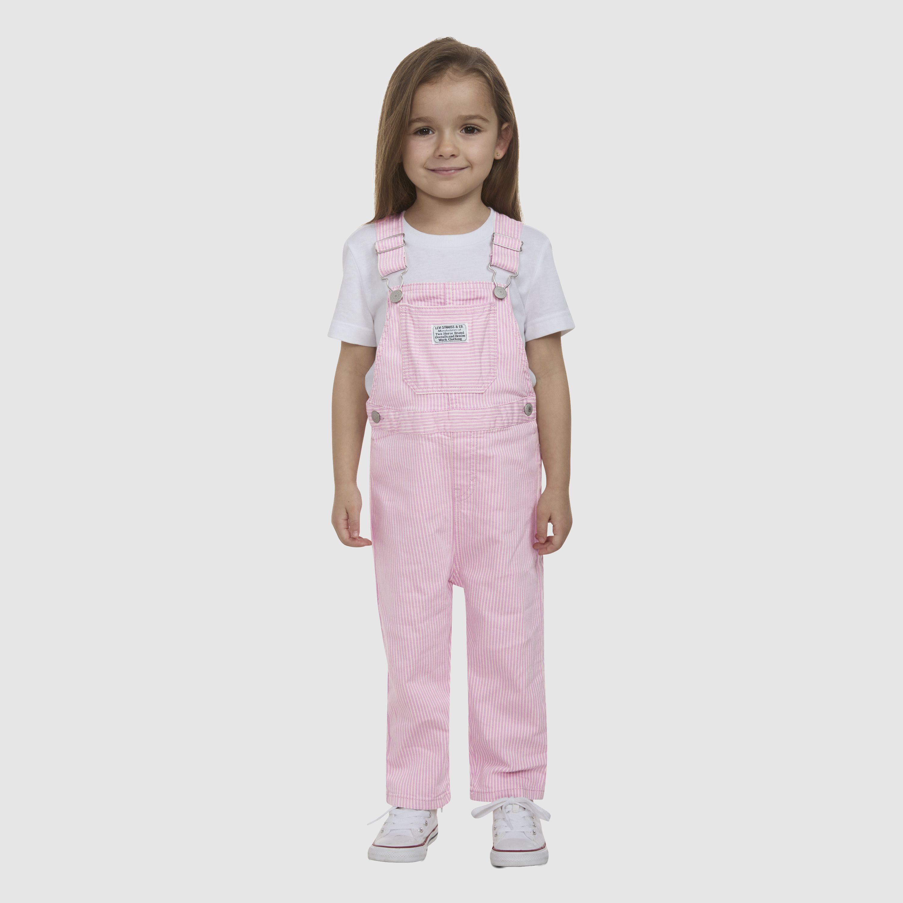 Railroad Stripe Overall Toddler Girls 2T-4T 4