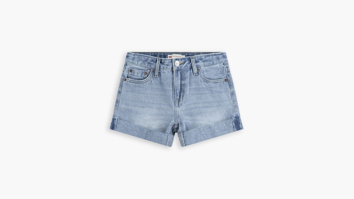 Girlfriend Shorts Big Girls 7-16 — Miami Vices - Medium Wash