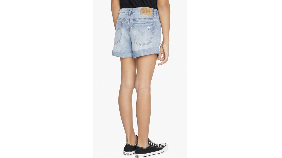 Girlfriend Shorts Big Girls 7-16 — Miami Vices - Medium Wash