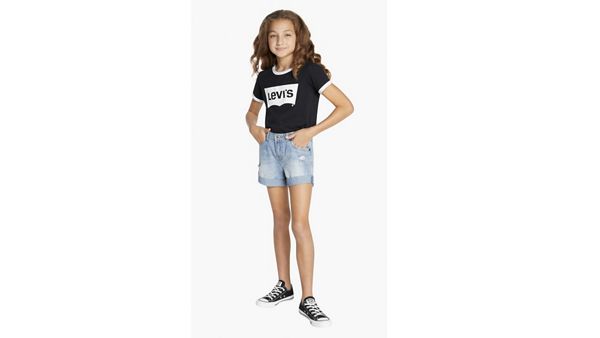 Girlfriend Shorts Big Girls 7-16 — Miami Vices - Medium Wash