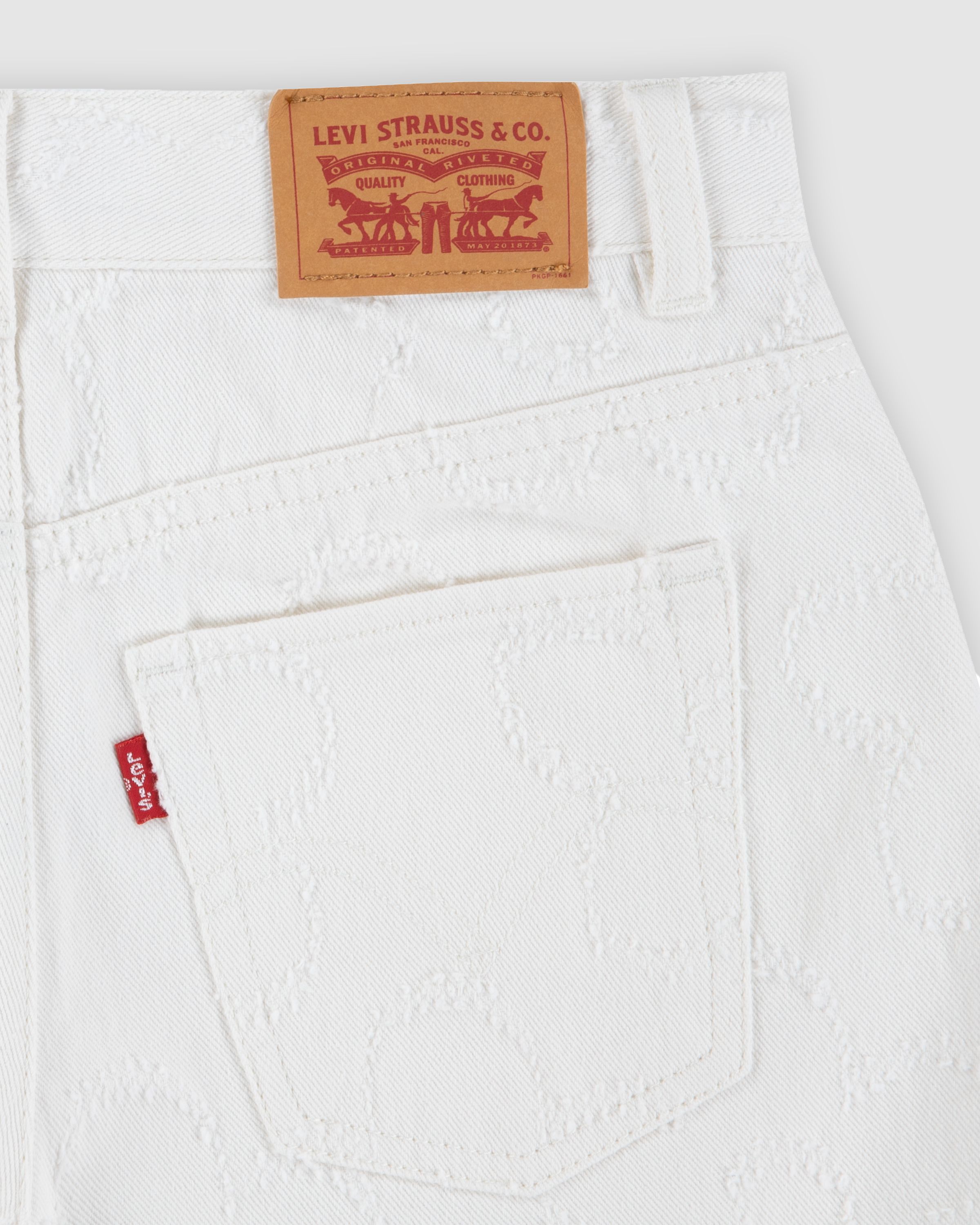 Textured A Line Short Big Girls 7-16 4