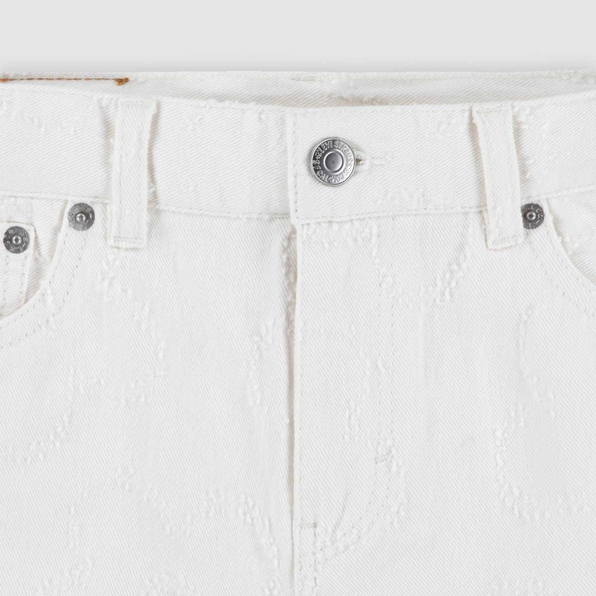 Textured A Line Short Big Girls 7-16 — Natural - Tan