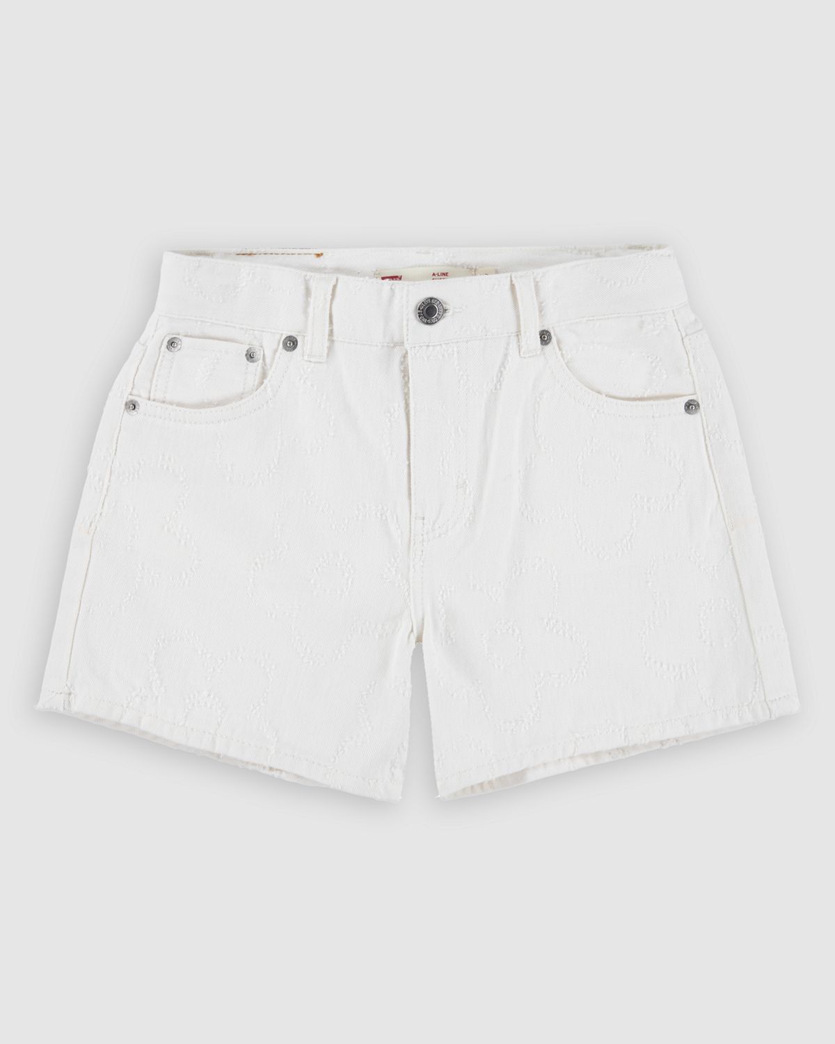 Textured A Line Short Big Girls 7-16 — Natural - Tan