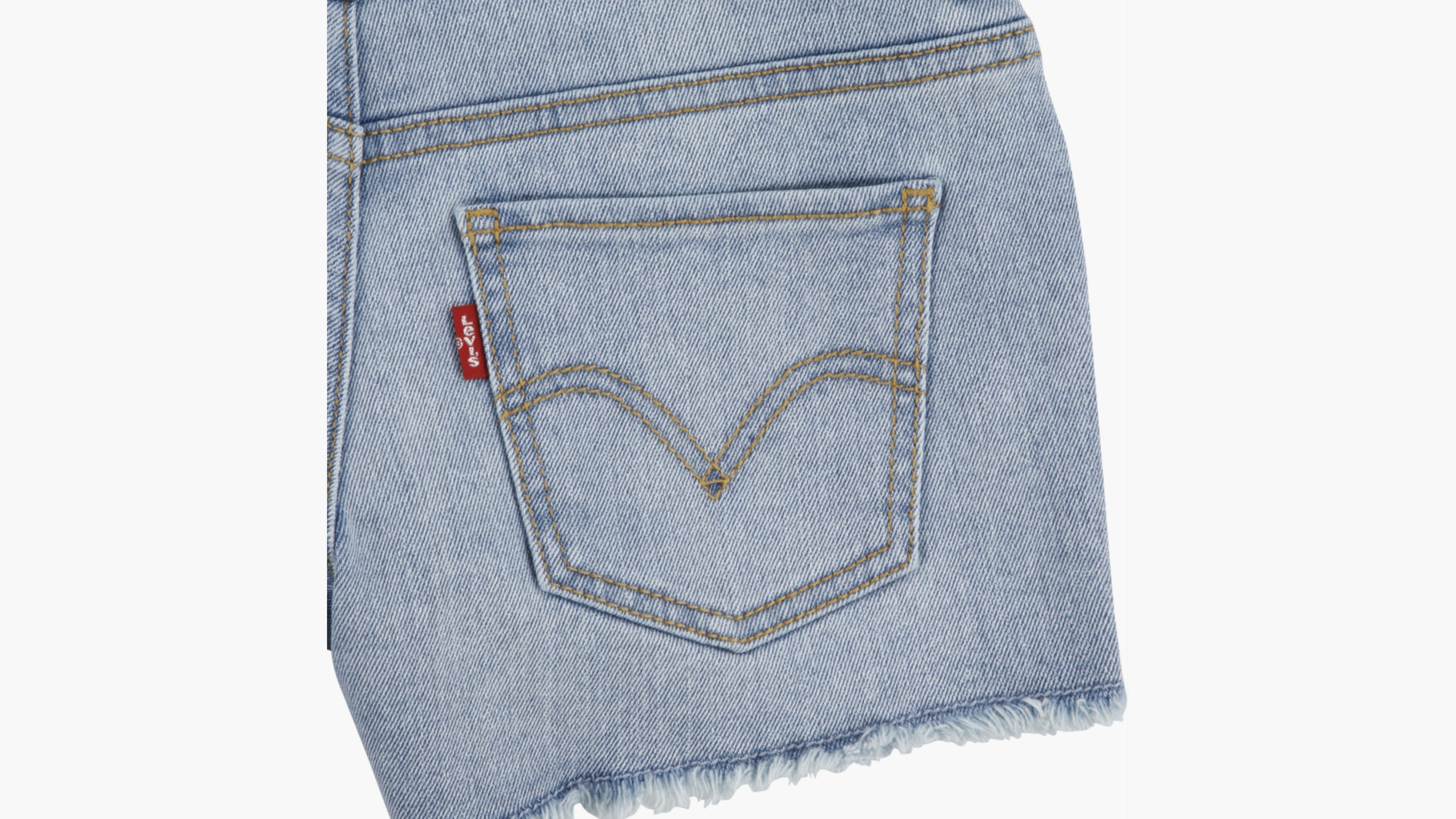 Double Shank Denim Shorts Big Girls 7-16 3