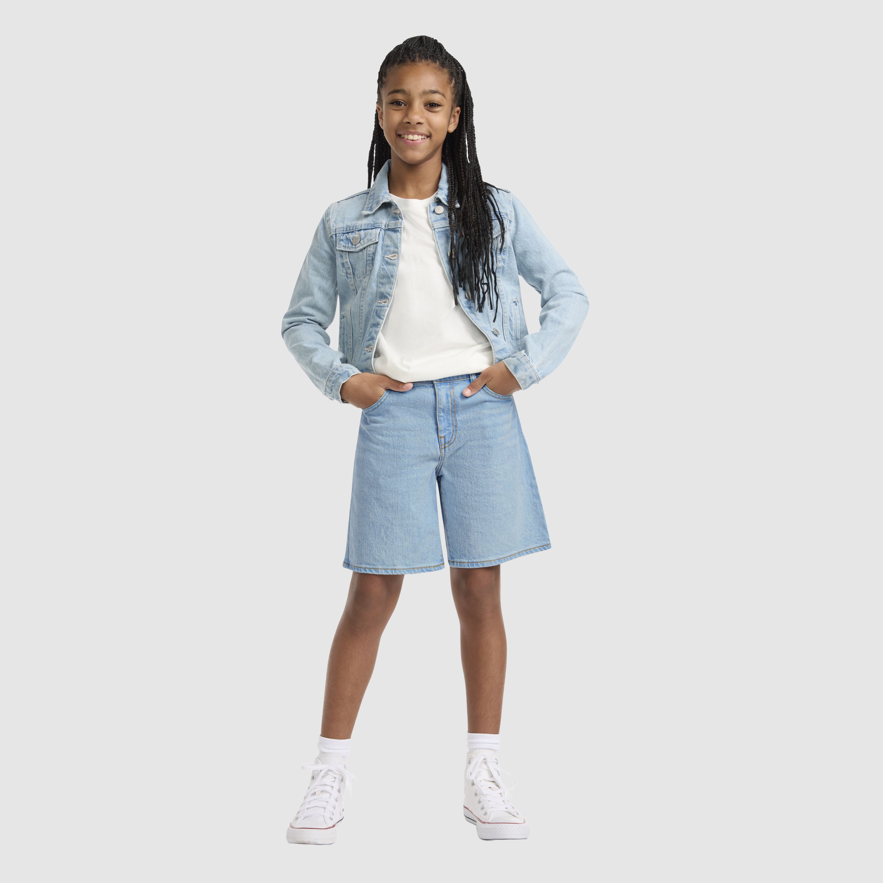 94 Baggy Denim Big Girls 7-16 Shorts 7