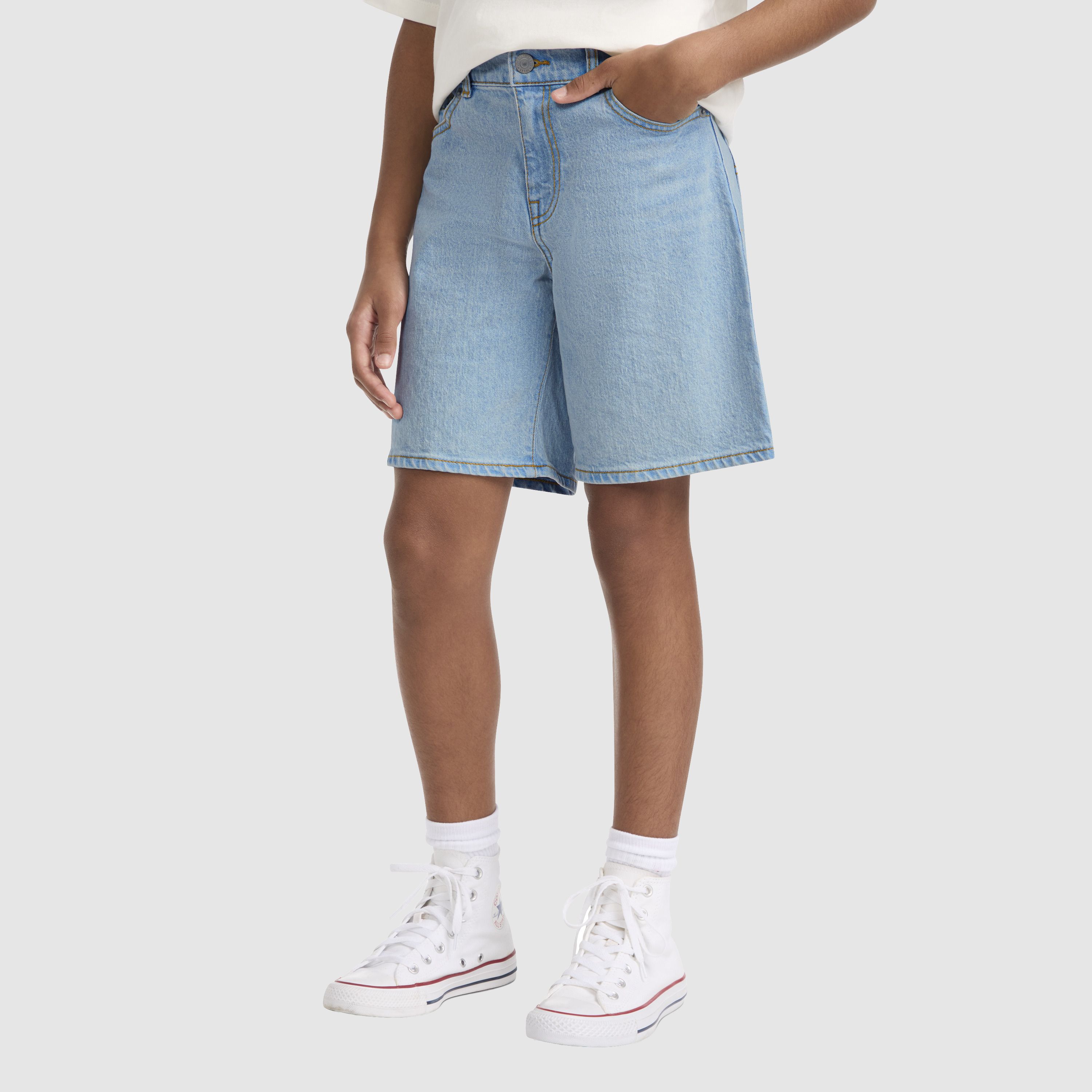 94 Baggy Denim Big Girls 7-16 Shorts 2