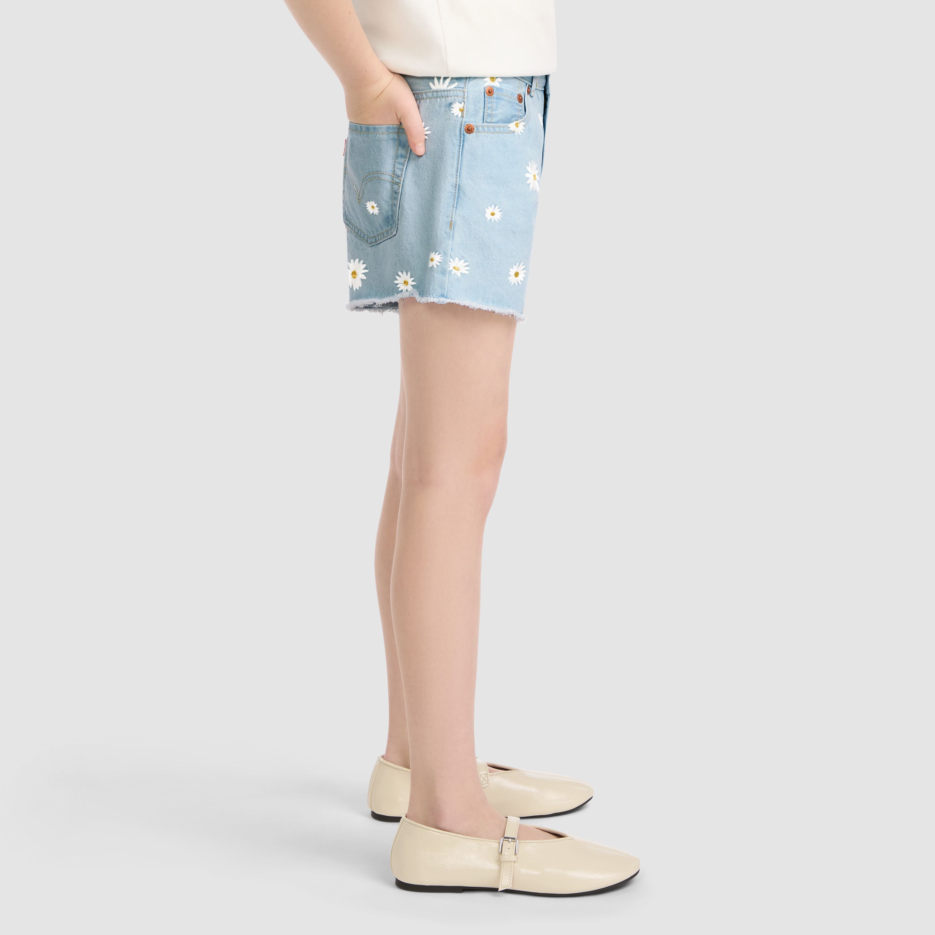 Dasiy Denim A Line Shorts Big Girls 7-16 4