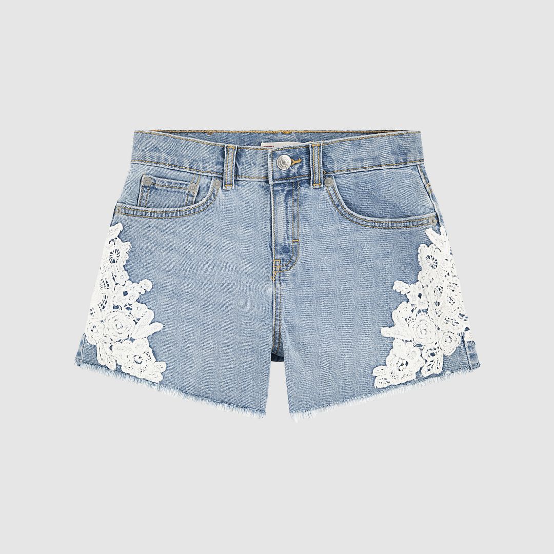 Levi's Printed A Line Denim Short Big Girls 7-16