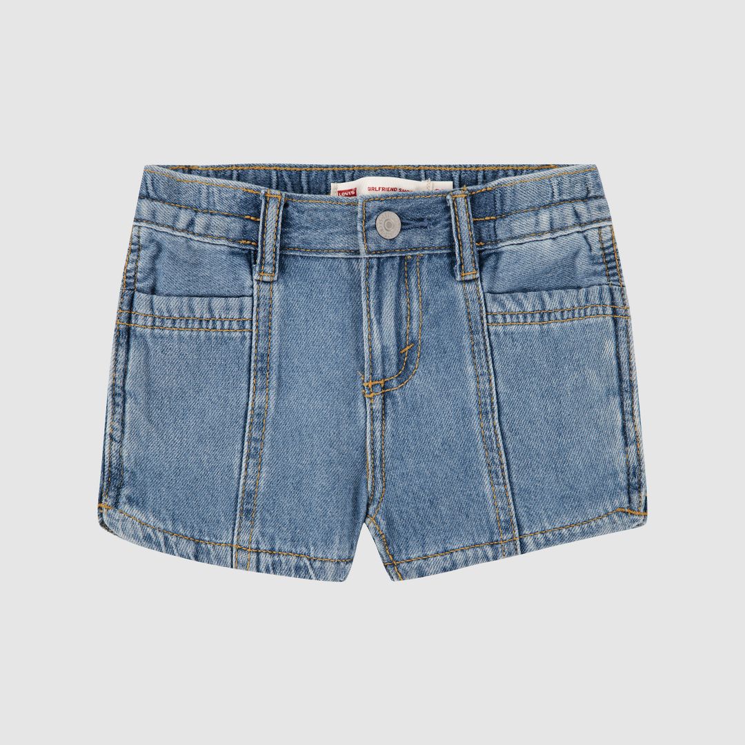 Levi's Denim Dolphin Toddler Short In Blue